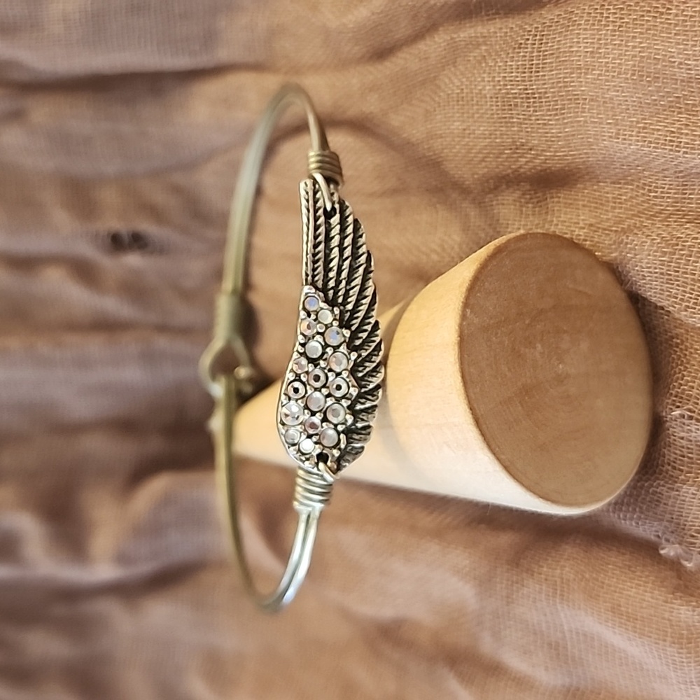 Luca and Dani ANGEL WING BANGLE BRACELET